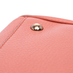 Medium Calfskin Bamboo Shopper Satchel