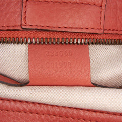 Medium Calfskin Bamboo Shopper Satchel