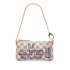Damier Azur Trunks Labels Pochette Milla MM