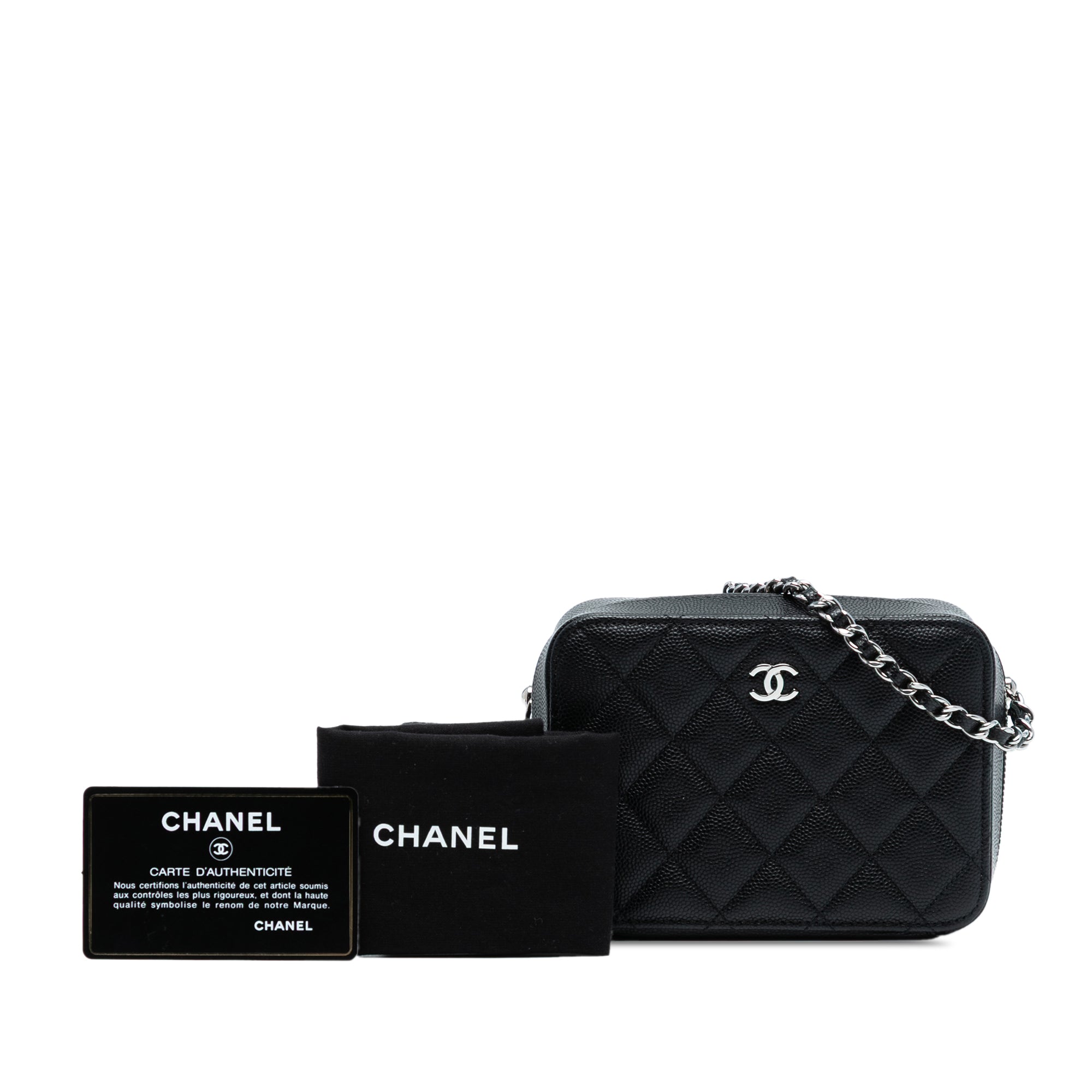 CC Quilted Caviar Camera Bag