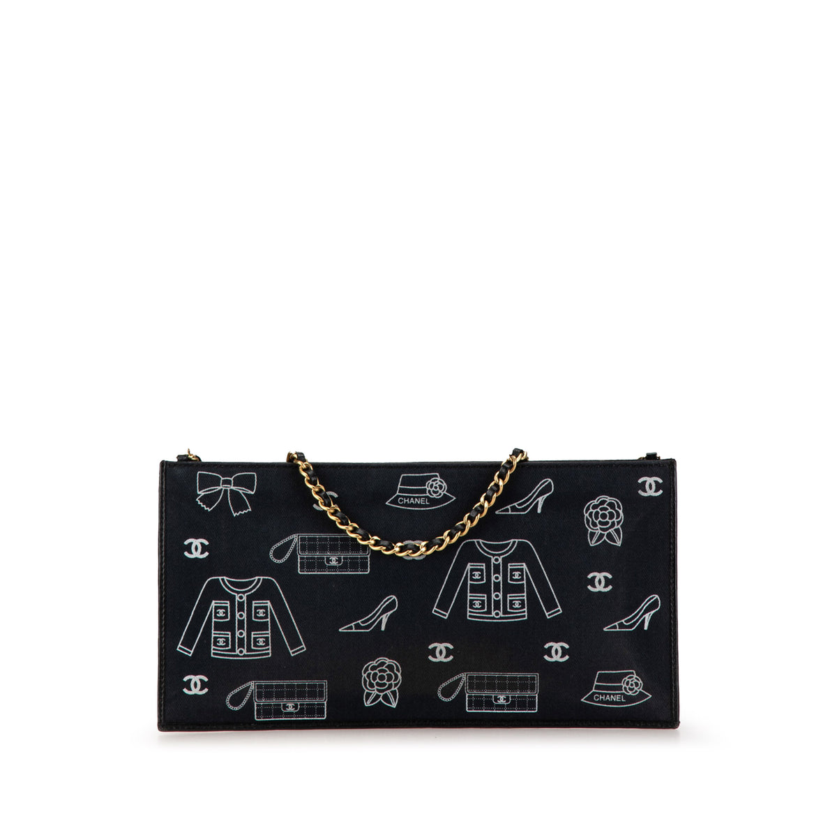 Canvas Symbols Chain Pochette