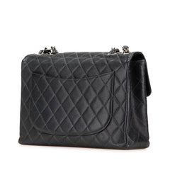 Jumbo Quilted Caviar Single Flap