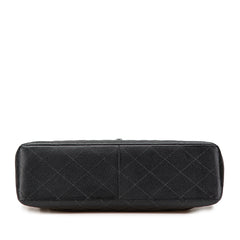 Jumbo Quilted Caviar Single Flap