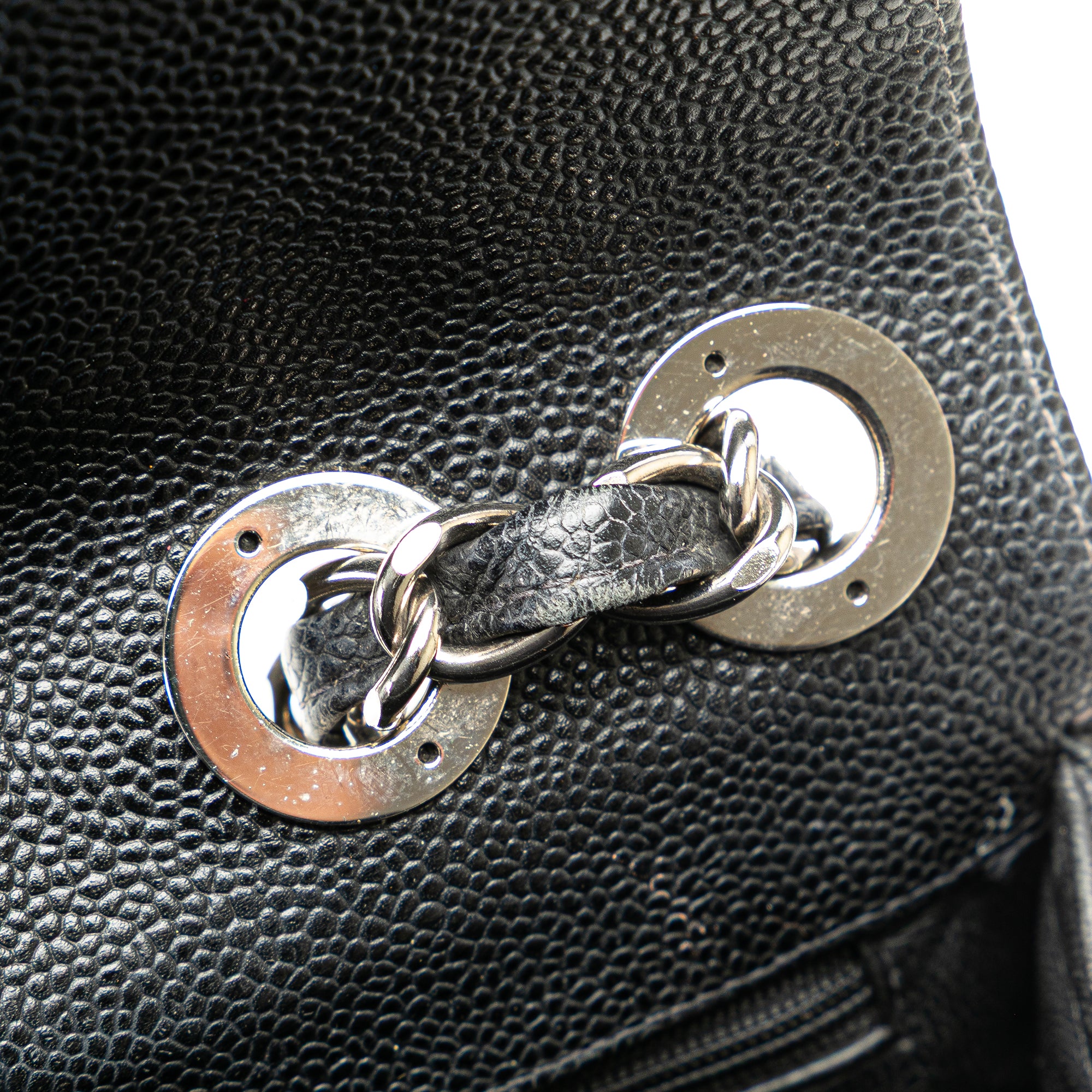 Jumbo Quilted Caviar Single Flap