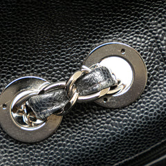 Jumbo Quilted Caviar Single Flap