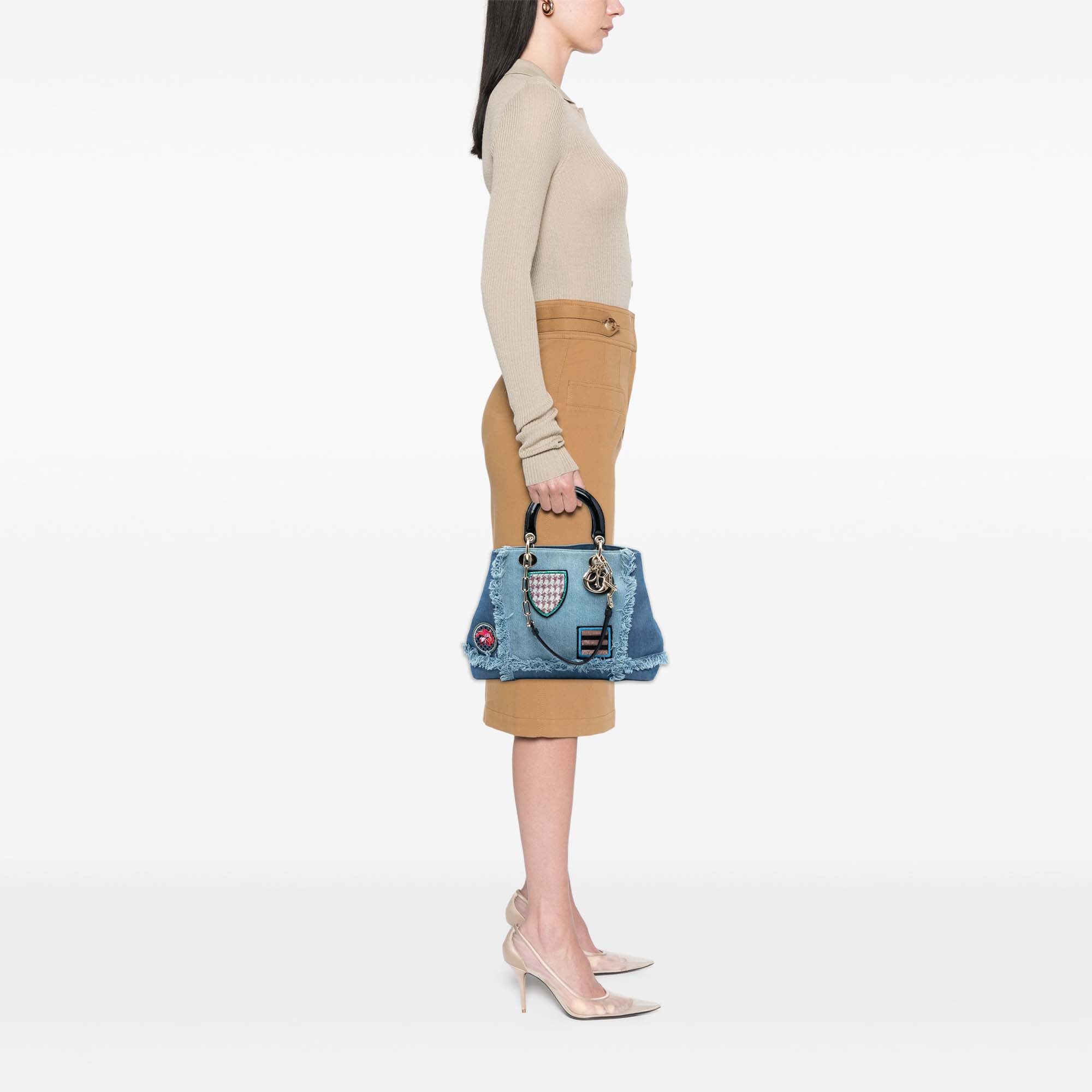 Denim Patch D Light Satchel