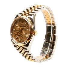 Oyster Perpetual Datejust 36 mm Palm Dial Watch Oystersteel and Yellow Gold_1