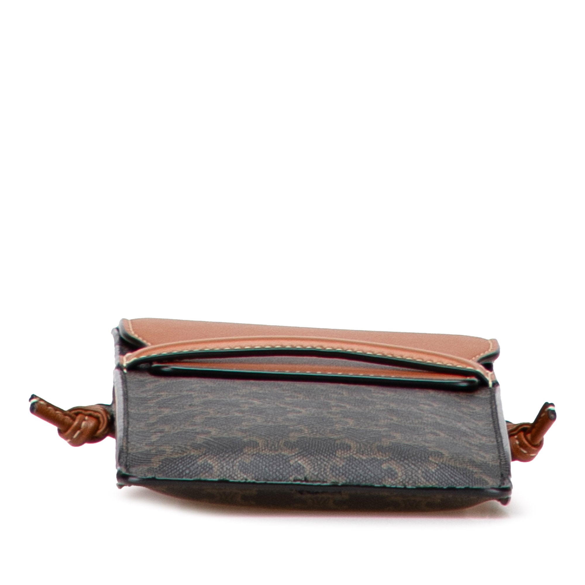 Triomphe Coated Canvas Phone Pouch Flap Crossbody