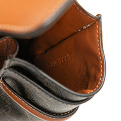 Triomphe Coated Canvas Phone Pouch Flap Crossbody