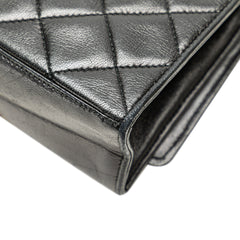 CC Quilted Lambskin Diamond Tassel Flap