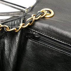 CC Quilted Lambskin Diamond Tassel Flap