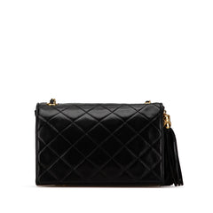 CC Quilted Lambskin Diamond Tassel Flap