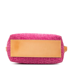 C Macadam Suede Shoulder Bag