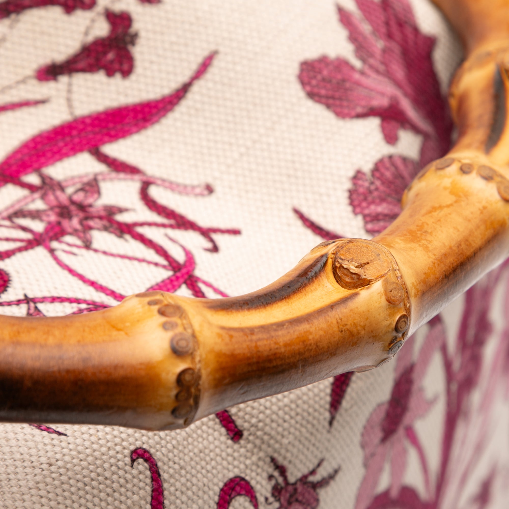 Canvas Floral Peggy Bamboo Hobo