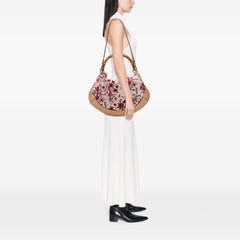 Canvas Floral Peggy Bamboo Hobo