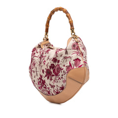 Canvas Floral Peggy Bamboo Hobo