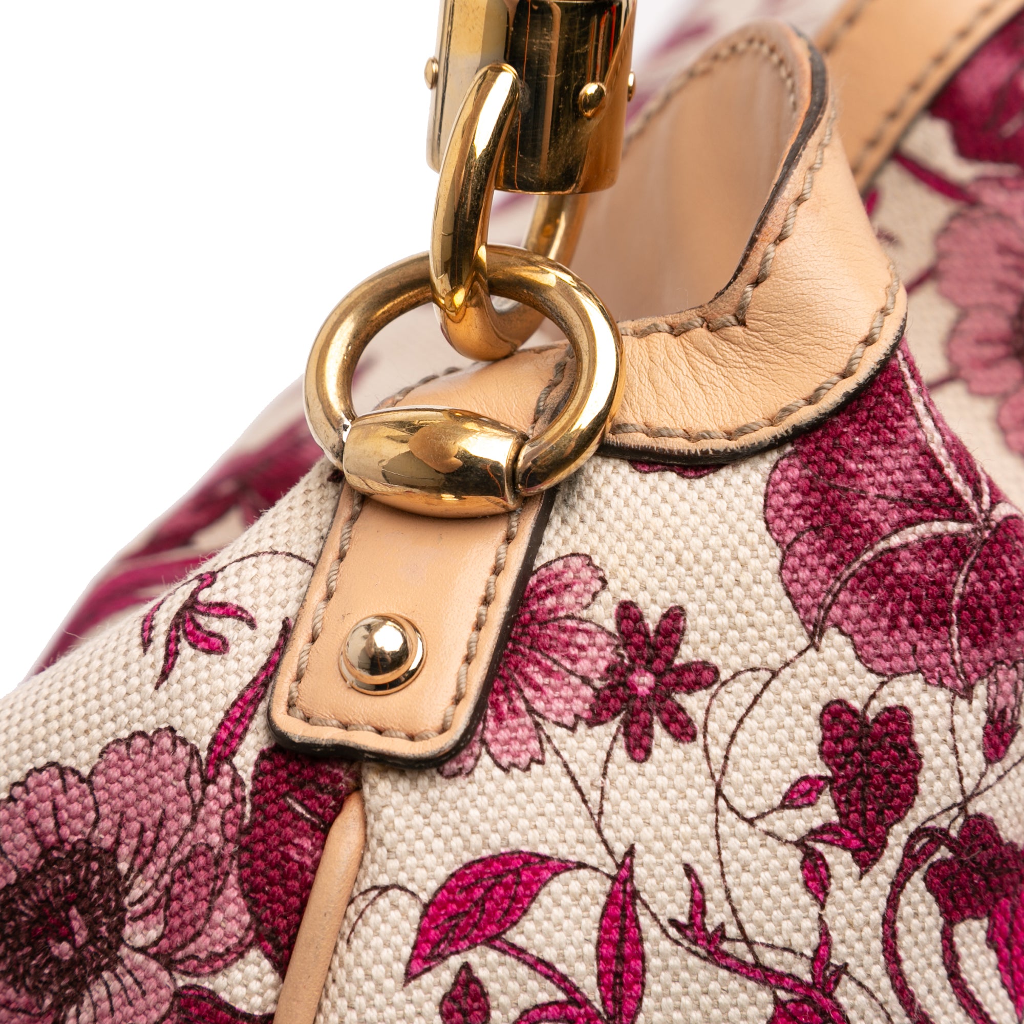 Canvas Floral Peggy Bamboo Hobo