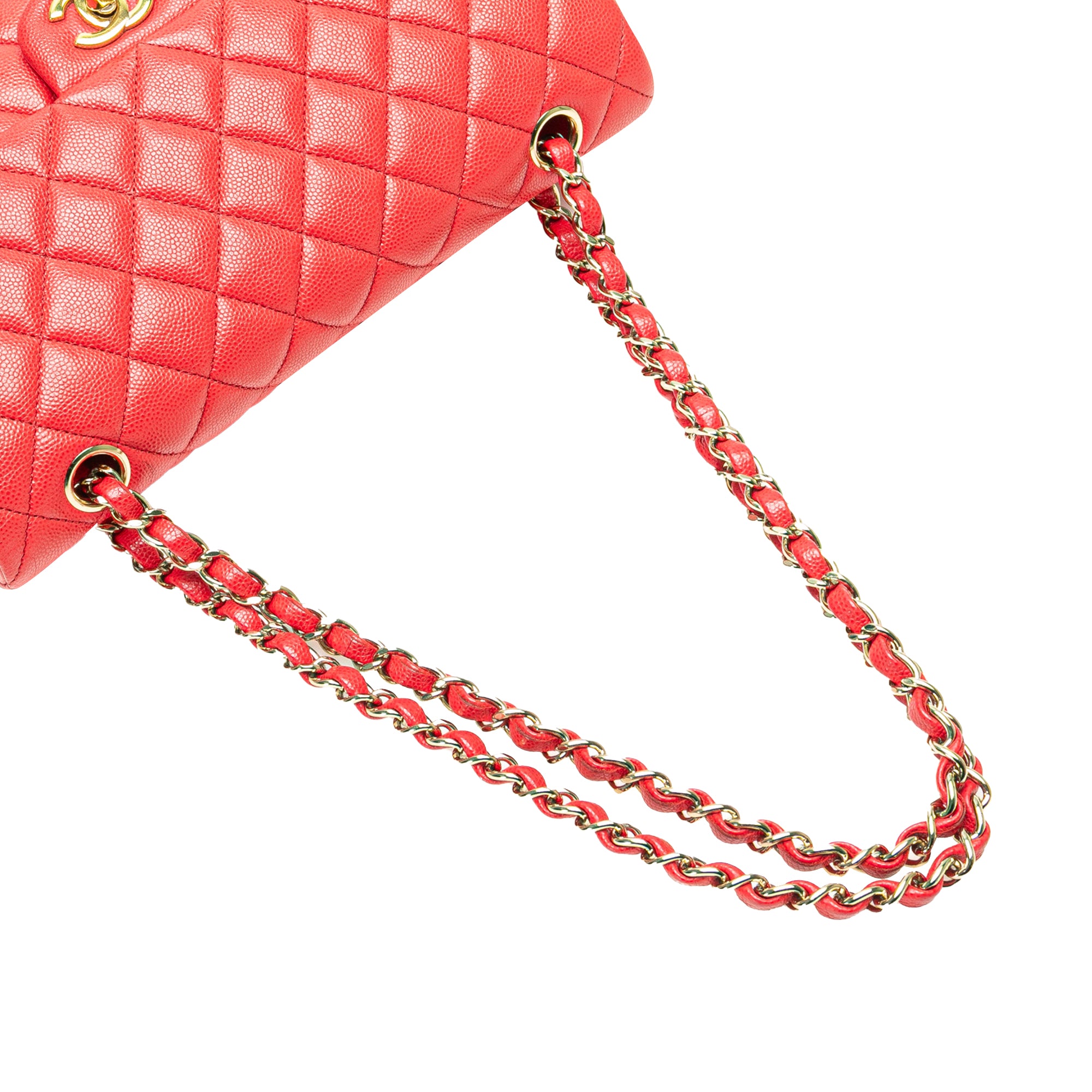 Medium Classic Caviar Double Flap