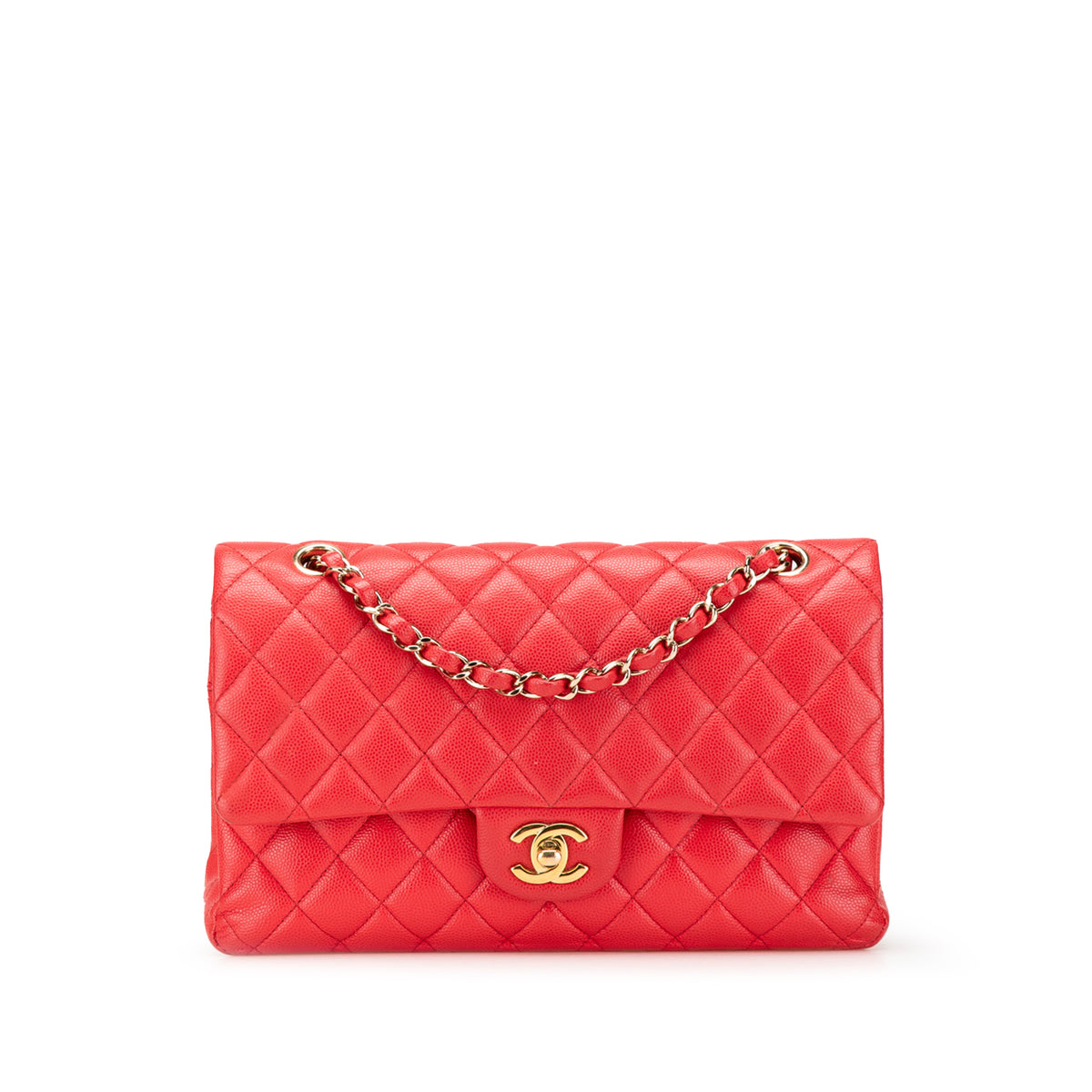 Medium Classic Caviar Double Flap