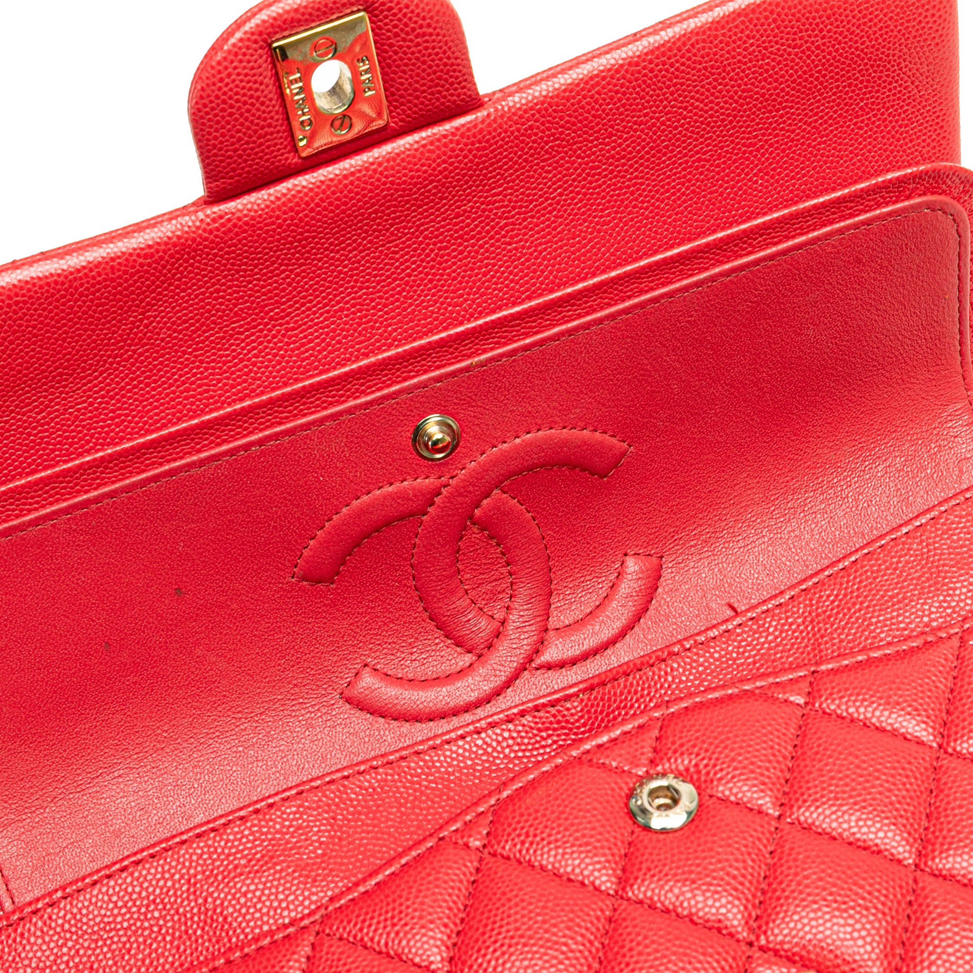 Medium Classic Caviar Double Flap