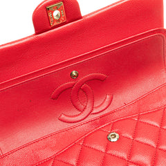 Medium Classic Caviar Double Flap