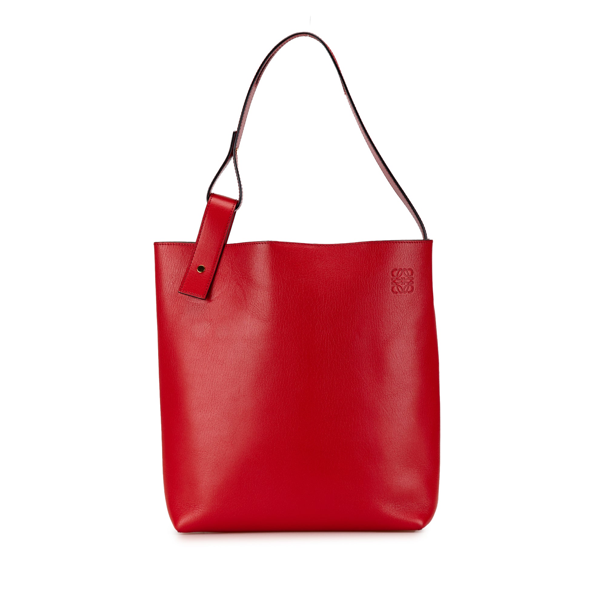 Leather Asymmetric Tote