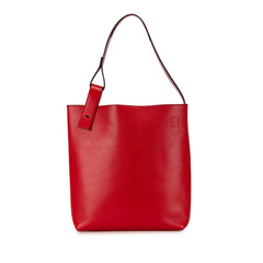 Leather Asymmetric Tote