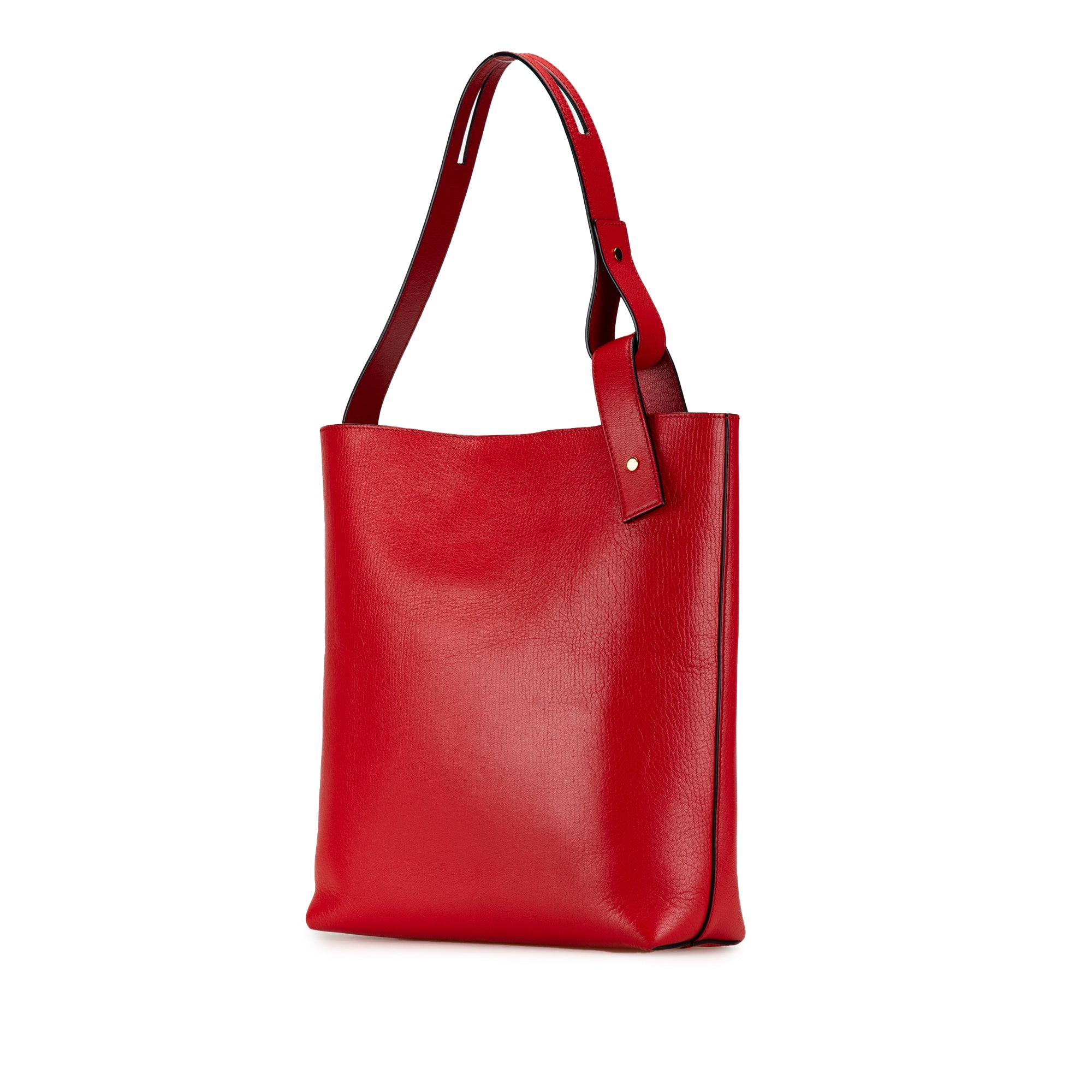 Leather Asymmetric Tote