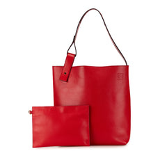 Leather Asymmetric Tote