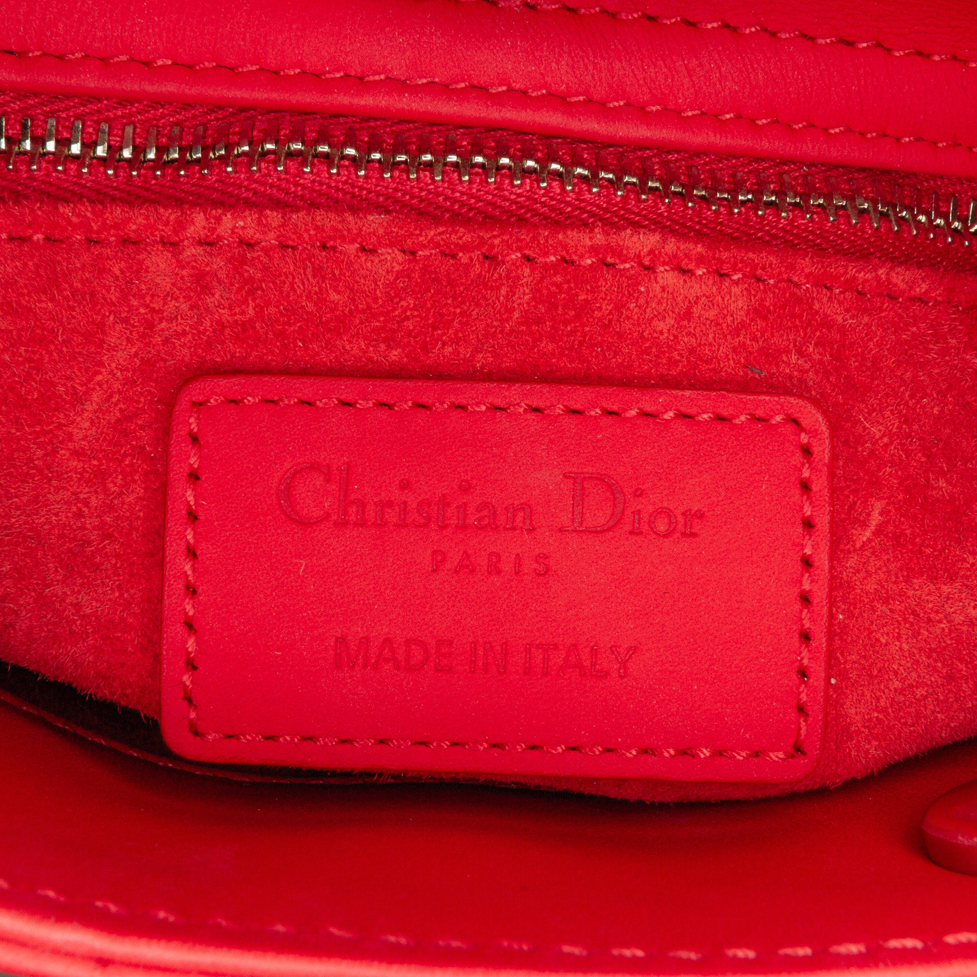 Small Ultra Matte Calfskin Cannage Lady Dior