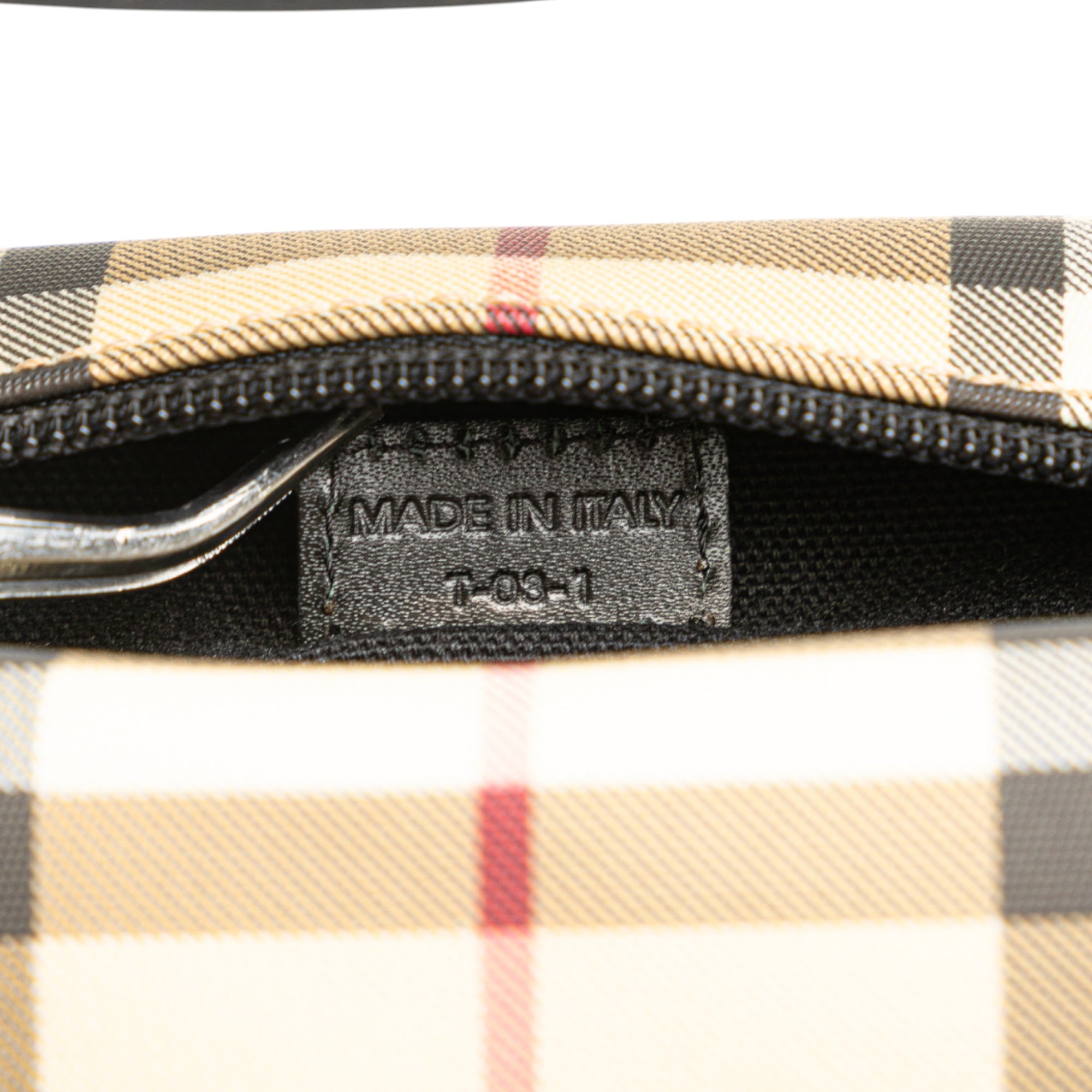 House Check Coated Canvas Handbag