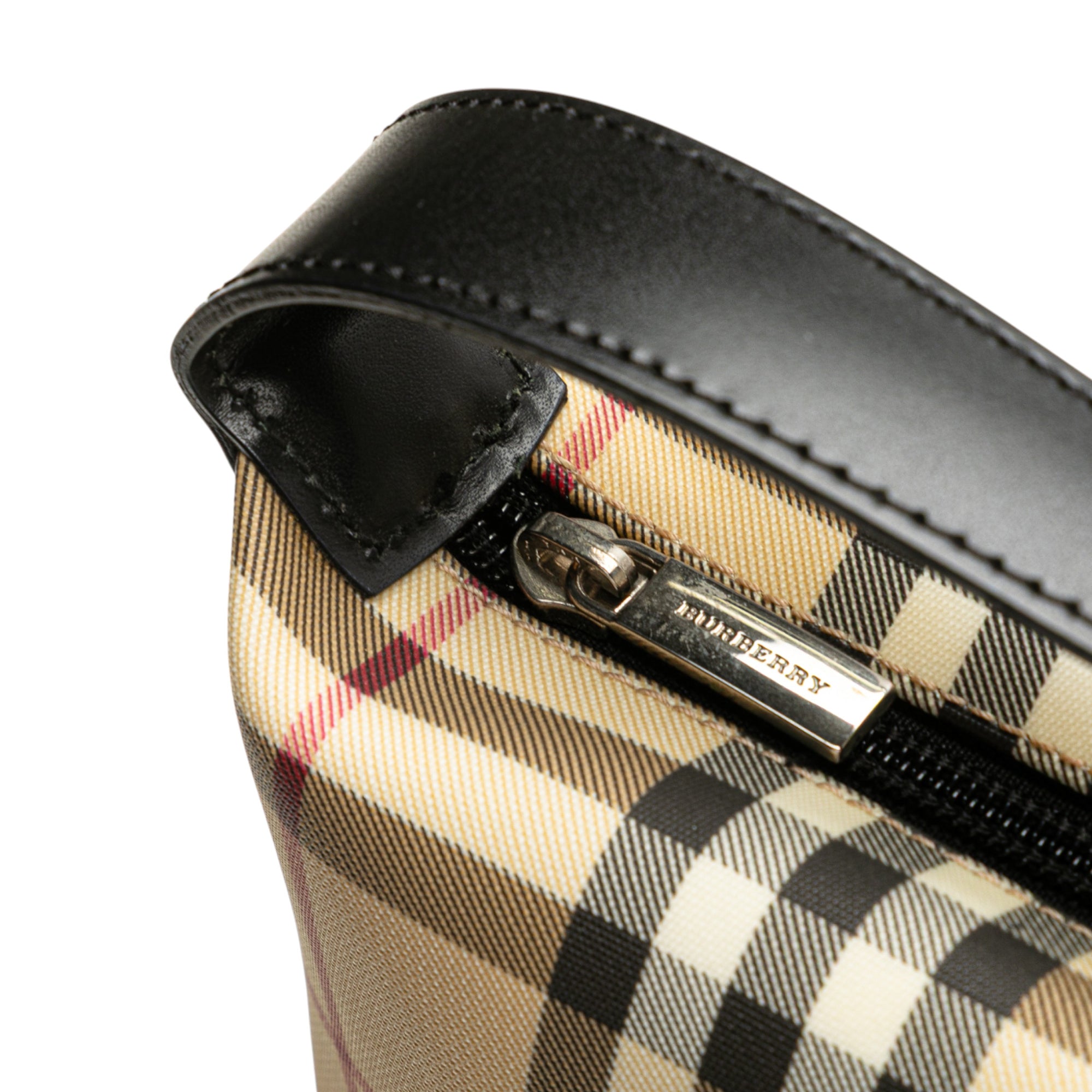 House Check Coated Canvas Handbag