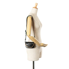 Mini Leather Horsebit 1955 Web Satchel