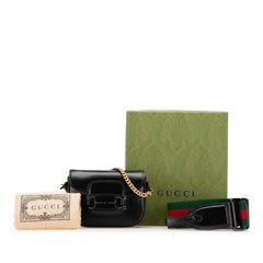 Mini Leather Horsebit 1955 Web Satchel