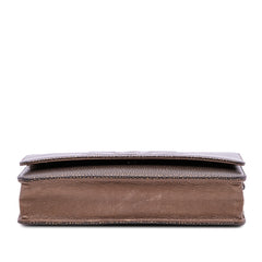 CC Metallic Caviar Wallet On Chain
