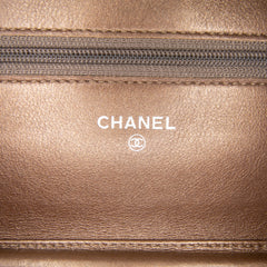 CC Metallic Caviar Wallet On Chain