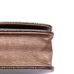 CC Metallic Caviar Wallet On Chain