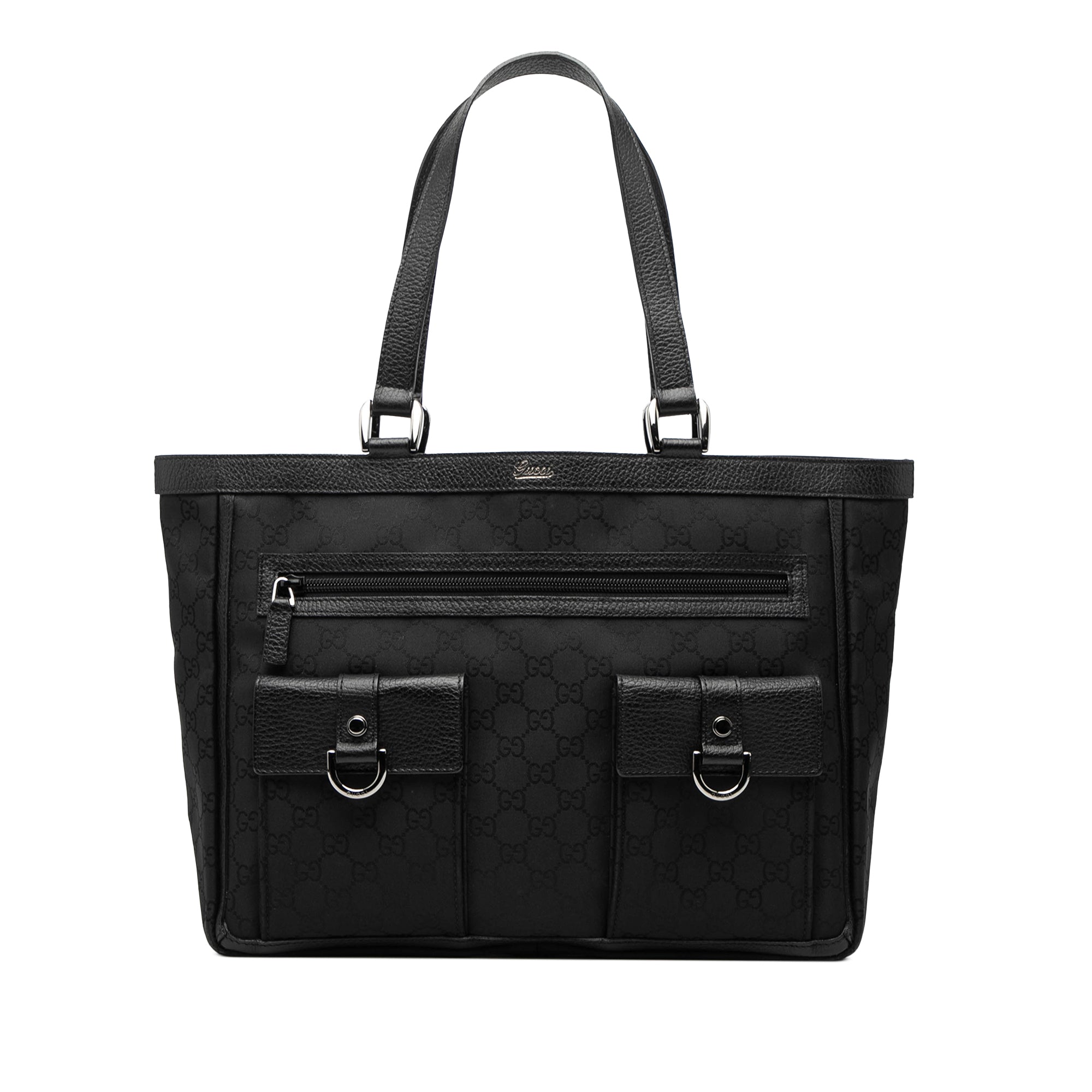 GG Nylon Abbey D Ring Pocket Tote