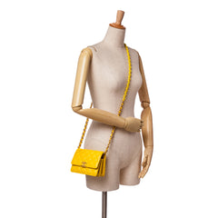 Quilted Lambskin Candy Chain Clutch with Chain