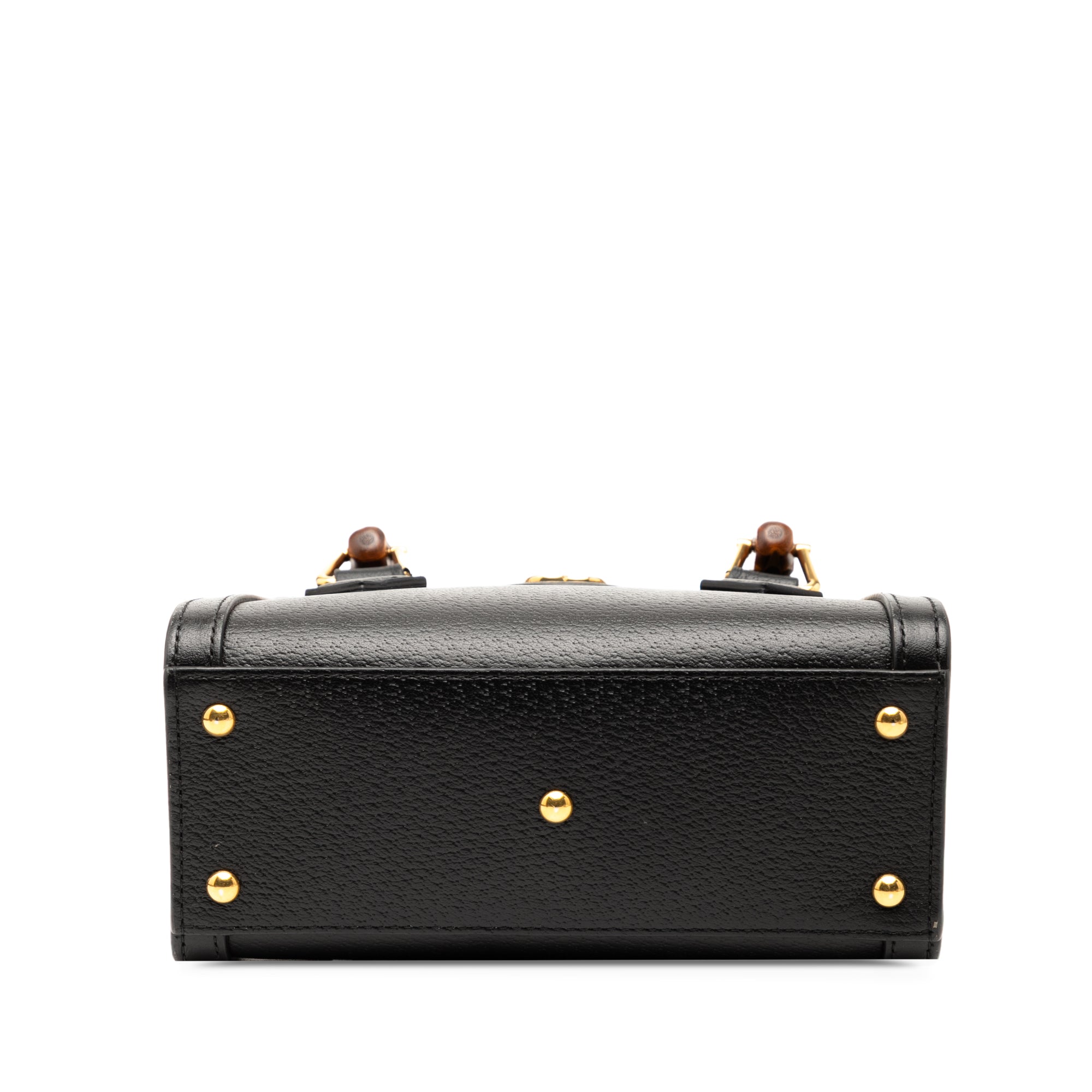 Small Calfskin Bamboo Diana Satchel