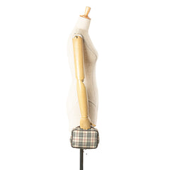 House Check Canvas Vanity Bag