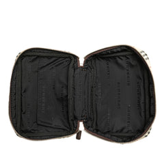 House Check Canvas Vanity Bag