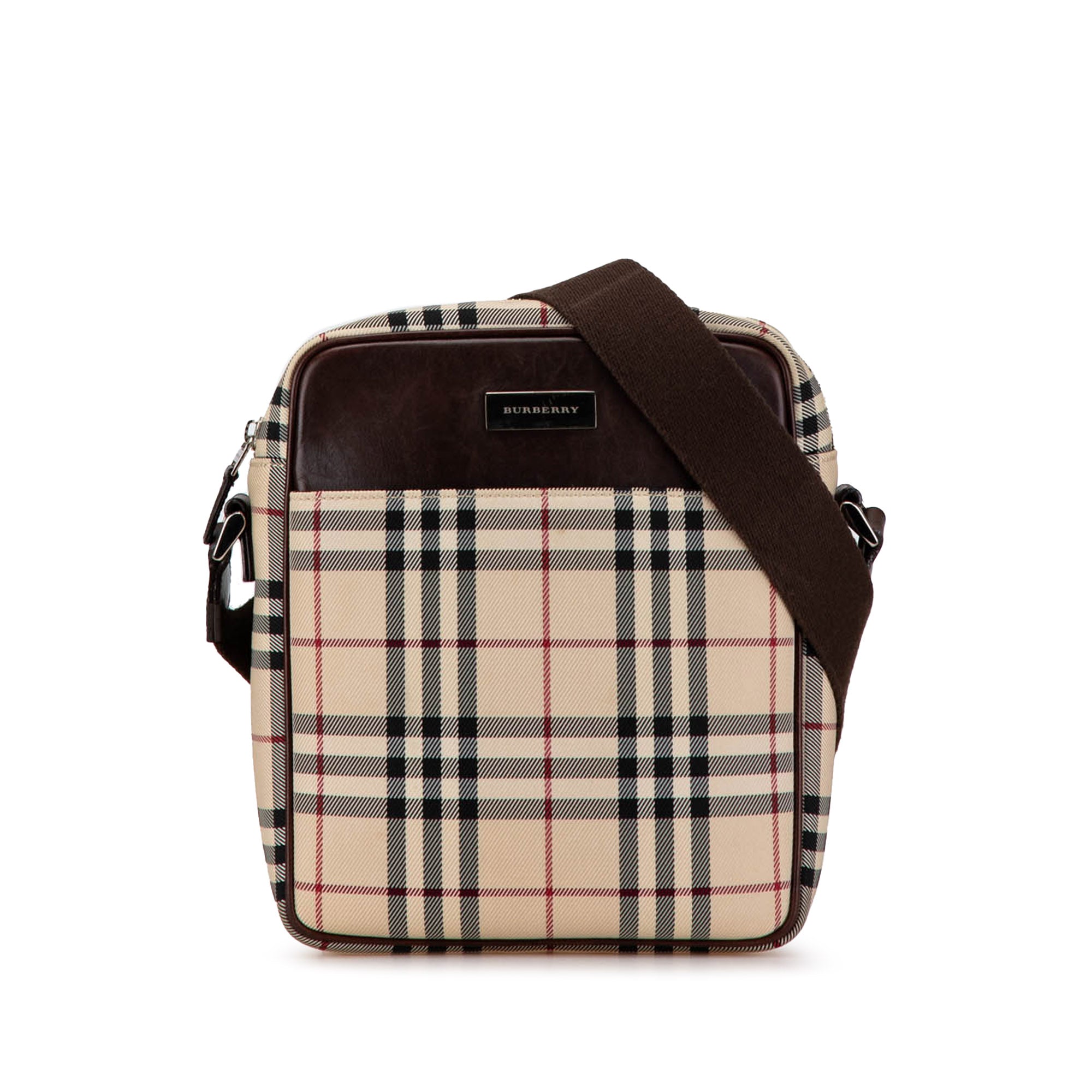 House Check Canvas Crossbody