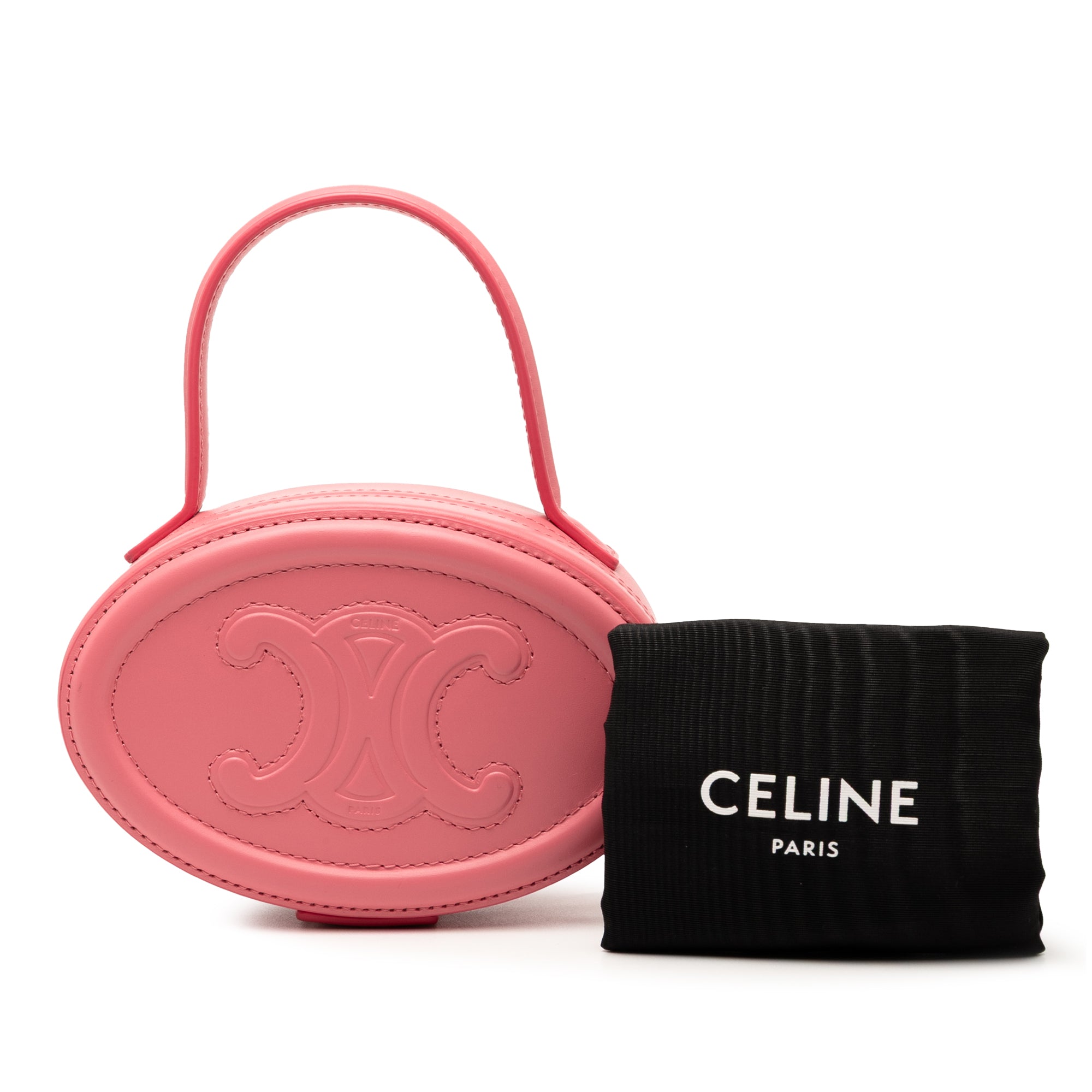 Calfskin Cuir Triomphe Oval Handbag
