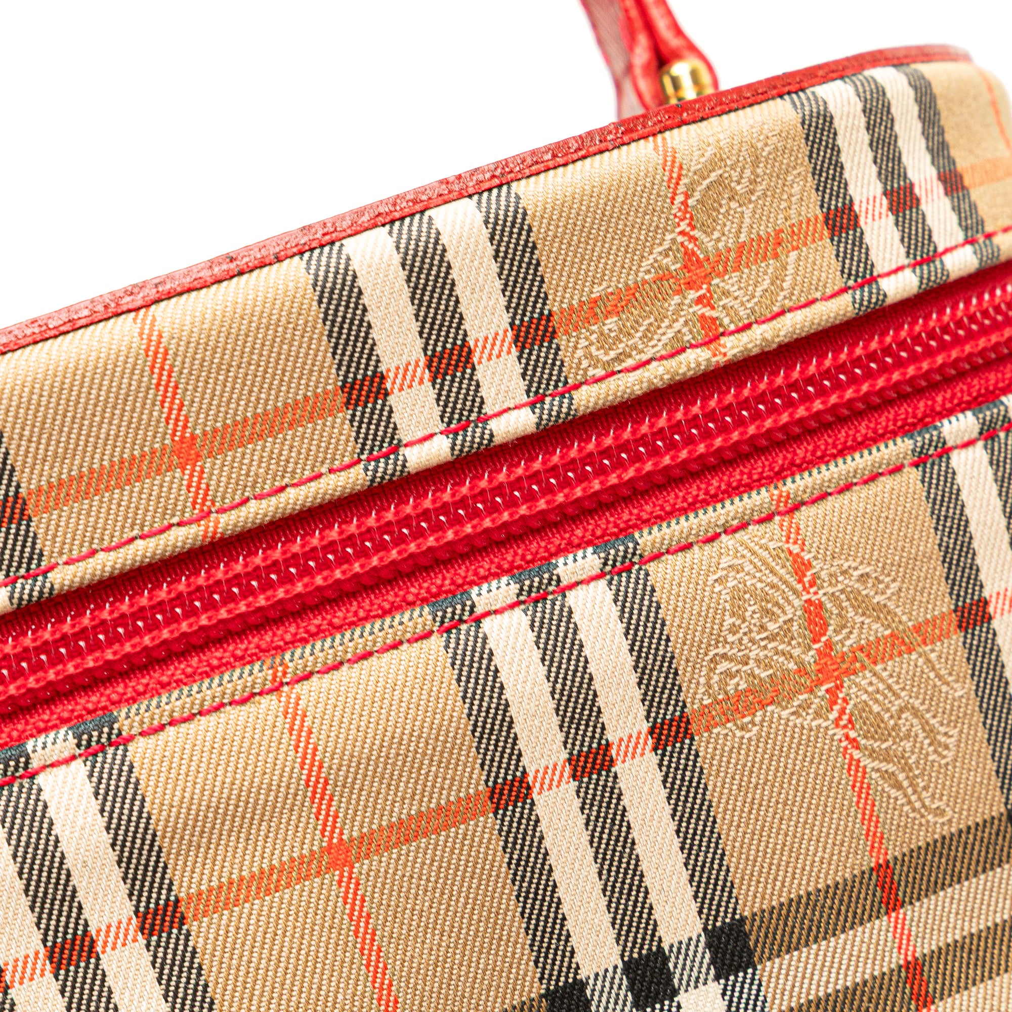 Haymarket Check Canvas Vanity Bag