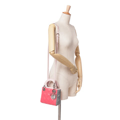 Mini Tricolor Lambskin Cannage Lady Dior