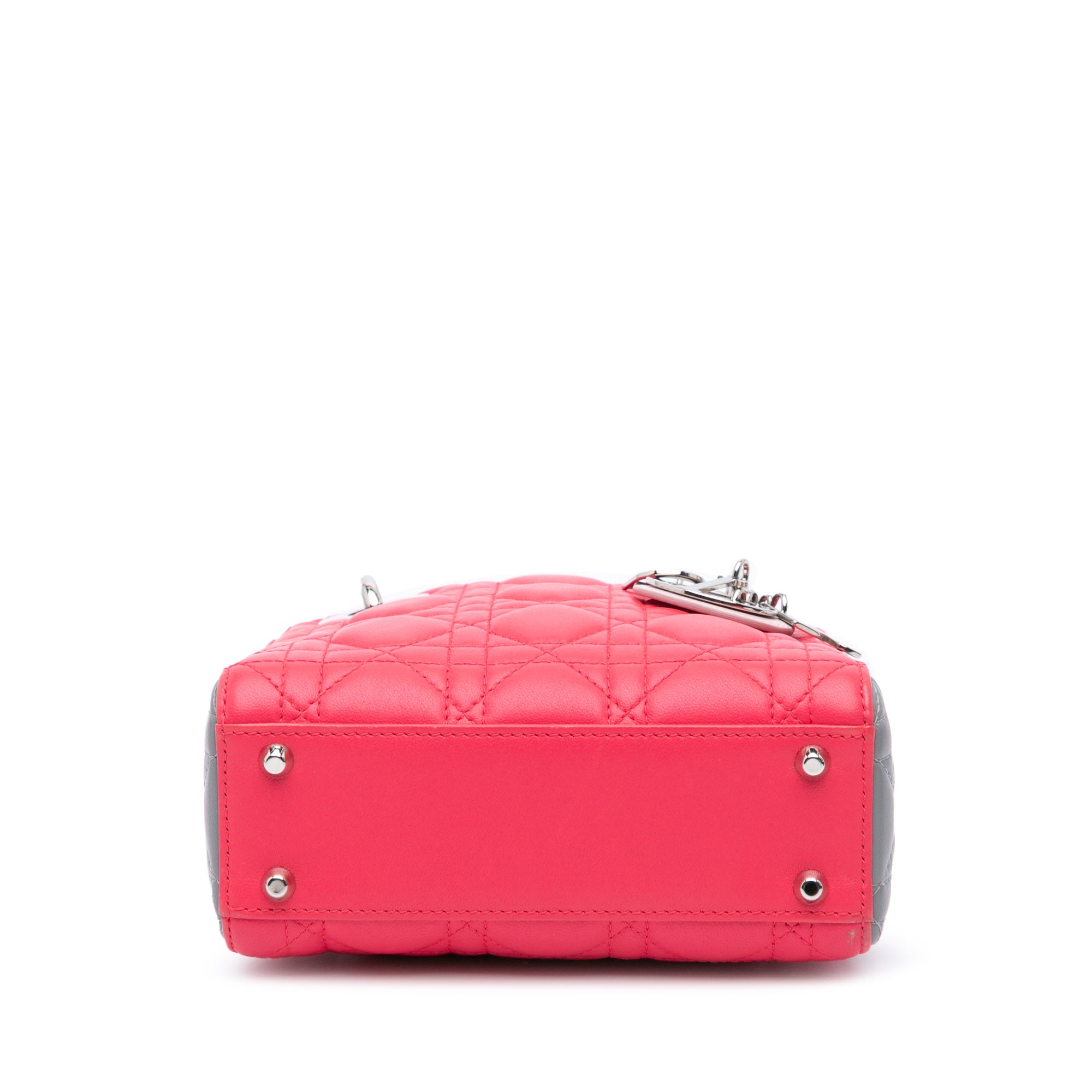 Mini Tricolor Lambskin Cannage Lady Dior