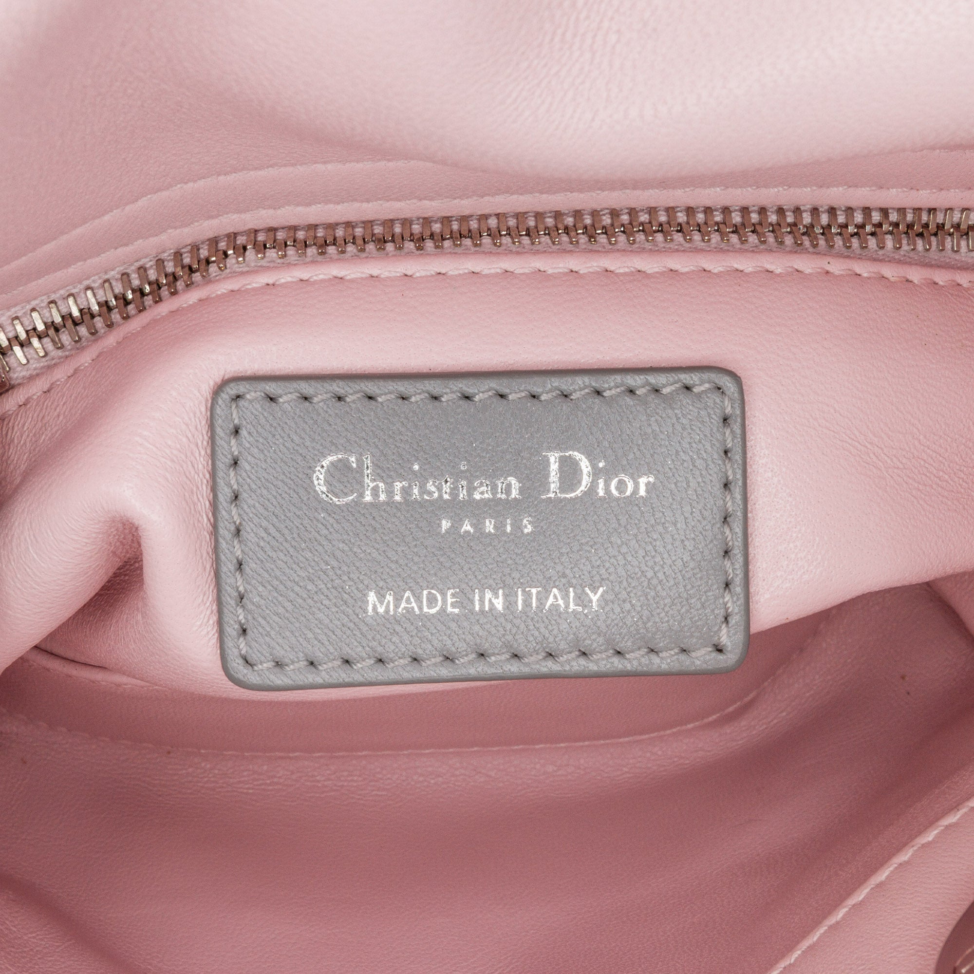 Mini Tricolor Lambskin Cannage Lady Dior