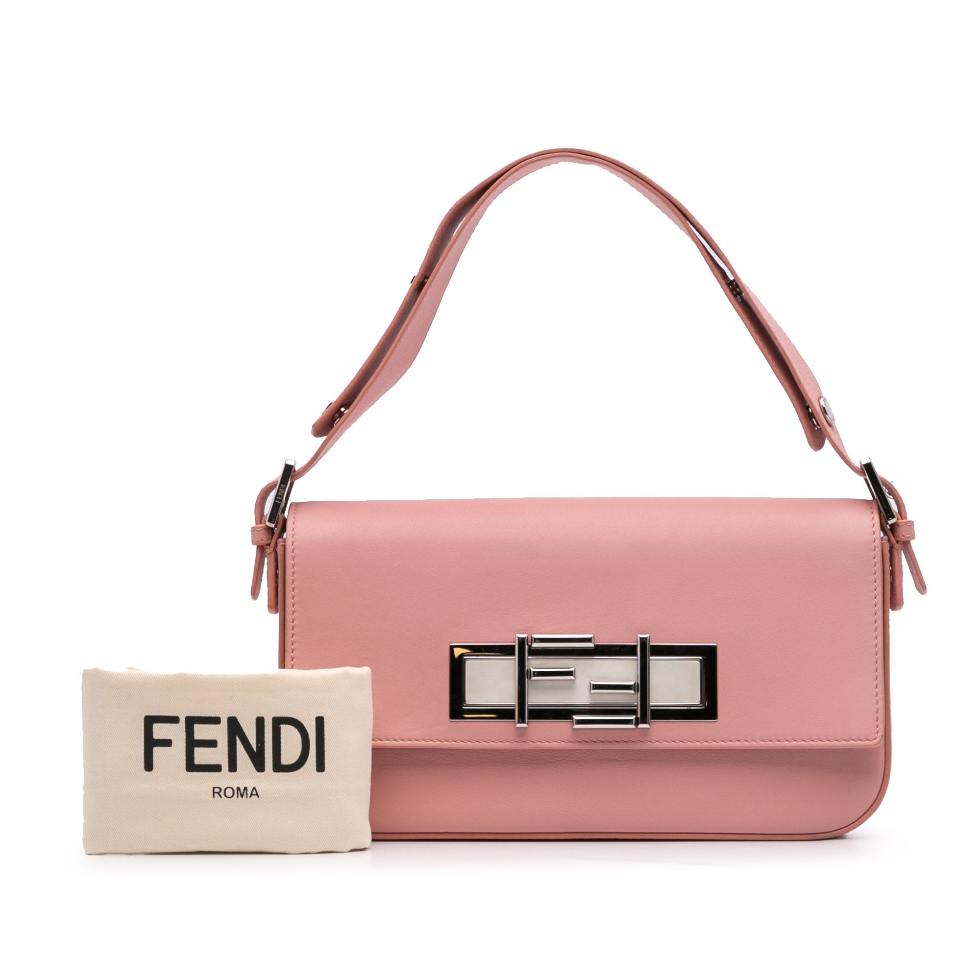 Calfskin 3Baguette Shoulder Bag