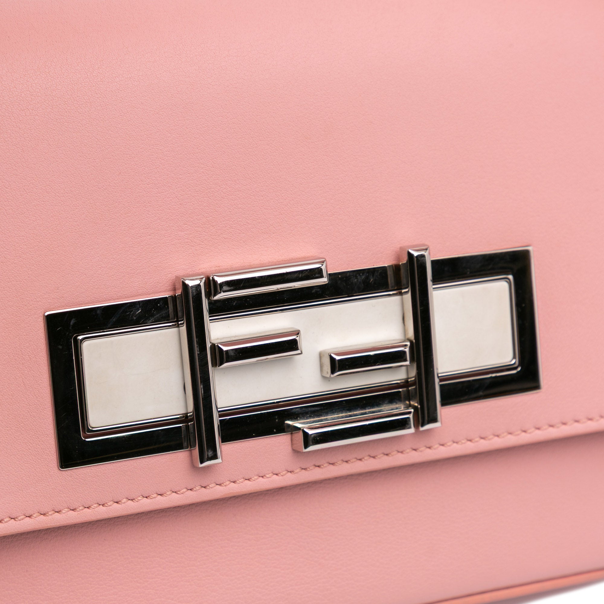 Calfskin 3Baguette Shoulder Bag